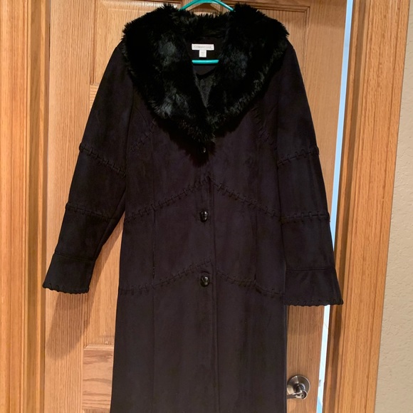 Coldwater Creek black fur coat. - Picture 2 of 7